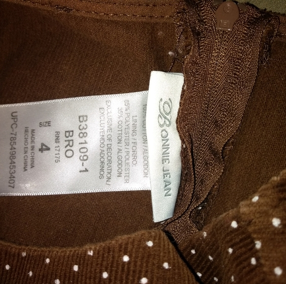 Bonnie Jean Chocolate Brown Dress - Picture 5 of 5